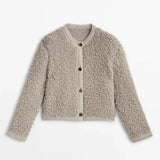 Soft Knit Button Cardigan Cozy Textured Sweater