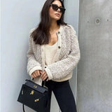 Soft Knit Button Cardigan Cozy Textured Sweater