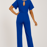 Elegant Belted Wide Leg Jumpsuit