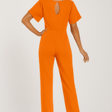 Elegant Belted Wide Leg Jumpsuit