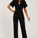 Elegant Belted Wide Leg Jumpsuit