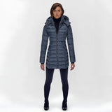 Lightweight Quilted Long Puffer Jacket with Hood