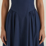 Ulva | Women’s Floral Corset Midi Dress – Sweetheart Neck Summer Dress