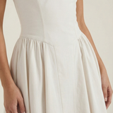 Ulva | Women’s Floral Corset Midi Dress – Sweetheart Neck Summer Dress