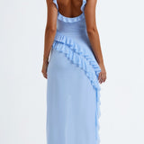Elavira | Elegant Maxi Dress with Ruffles