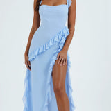 Elavira | Elegant Maxi Dress with Ruffles