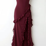 Elavira | Elegant Maxi Dress with Ruffles