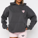 Daydreamers Angelina Oversized Hoodie Volcanic – Comfortable, Shiny and Stylish