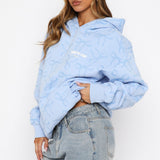 Vol. 1 Oversized Printed Hoodie Blue Bow – Comfortable, Playful and Stylish