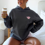 Daydreamers Angelina Oversized Hoodie Volcanic – Comfortable, Shiny and Stylish