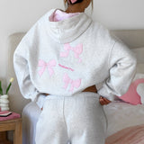 Daydreamers Madeline Oversized Hoodie Grey Marl – Comfortable, Playful and Stylish