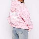 Vol. 1 Oversized Printed Hoodie Posy Bow – Comfortable, Playful and Stylish